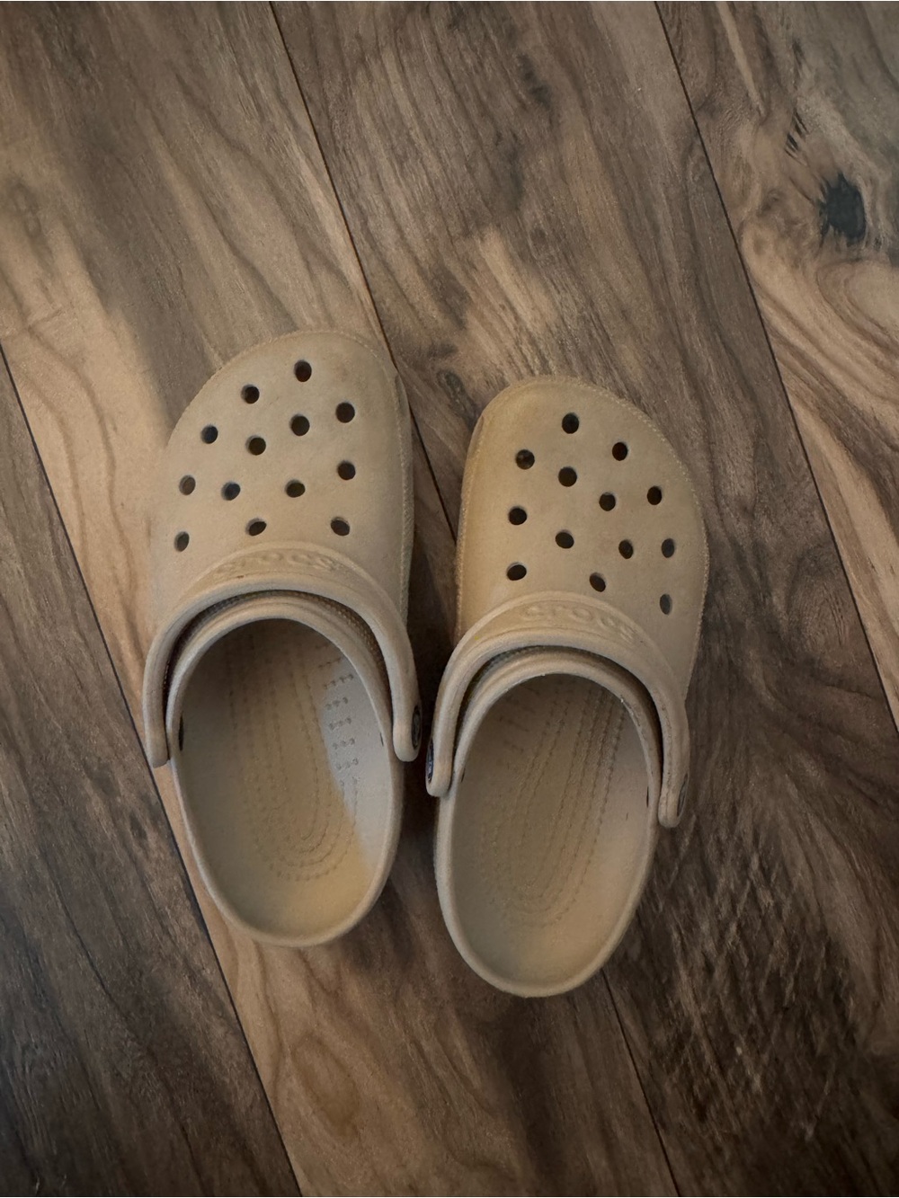 CROCS Classic Clog Sandals in Tan